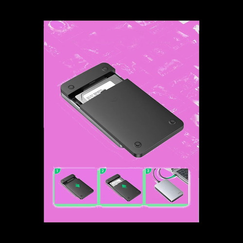 Ugreen CM300 2.5" SATA III Hard Drive Case with Type-C Connection, New