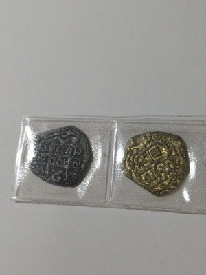 Pirate coin replicas like new, pack of 2 metal coins