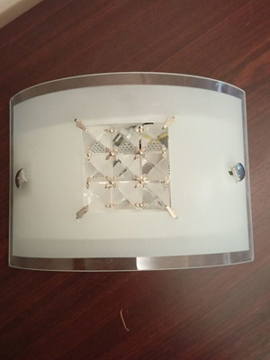 Wall light new with glass crystals