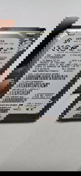 Σκληρός δίσκος HDD Hitachi 7200rpm 500gb 100% υγεία