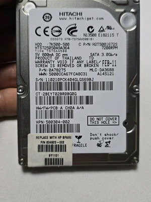 Хард диск HDD Hitachi 7200rpm 500gb 100% health