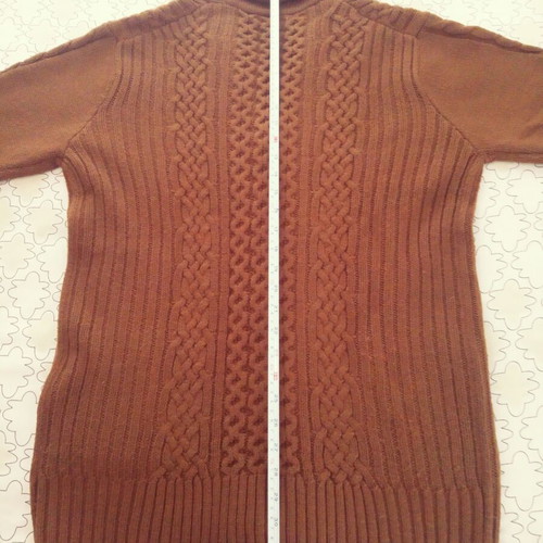 Cedarwood State men's wool cardigan in tan color size L new