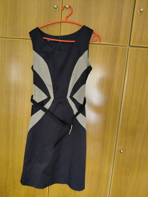 Bill Cost office dress like new, size M, black and beige