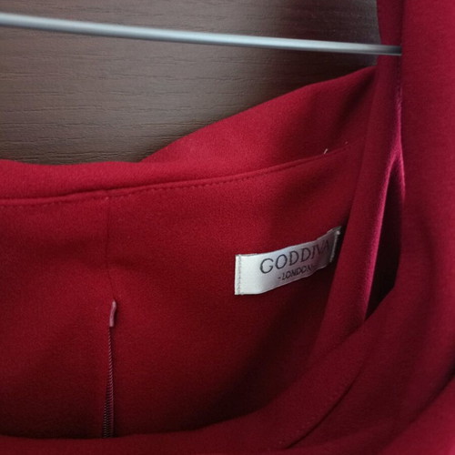 Goddiva cocktail dress Bordeaux red like new, short length