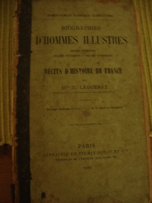 Biographies d' Hommes Illustres μεταχειρισμένο βιβλίο 1890