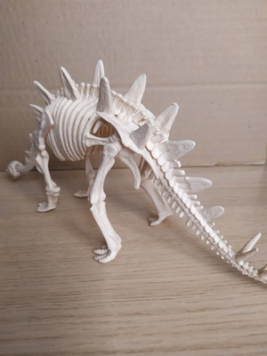 Assembled plastic dinosaur skeleton like new