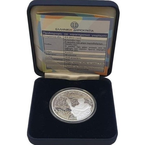 10 Euro 2011 Paralympic Summer Games Athens Proof Coin new