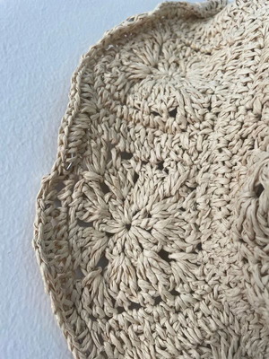 Sisley straw hat, beige, size S