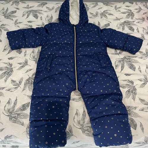Tex Baby 18-Month Overall Exit Suit new, dark blue with gold details