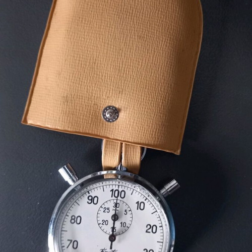 Hanhart vintage mechanical stopwatch like new with case