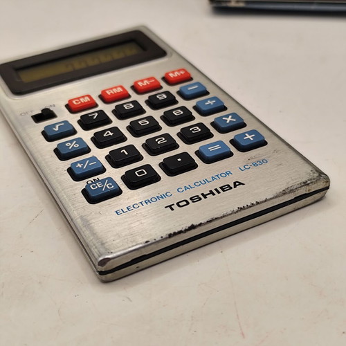 Vintage calculators, 1970s, set of 2