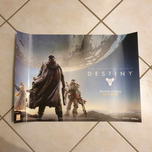 Destiny double-sided poster like new on glossy thick paper