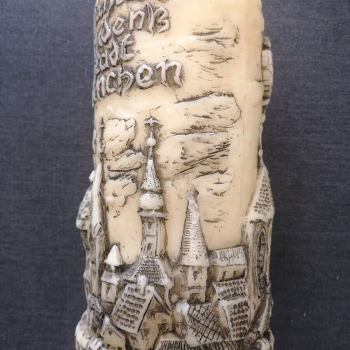 Handmade sculpted candle used with Munich Cathedral of the Virgin Mary