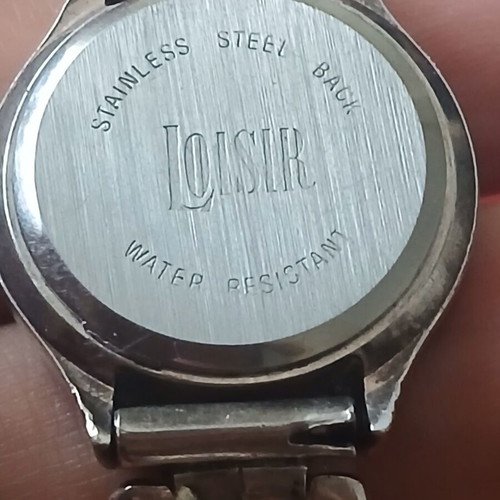 Lousir watch like new, 925 silver with stainless steel case