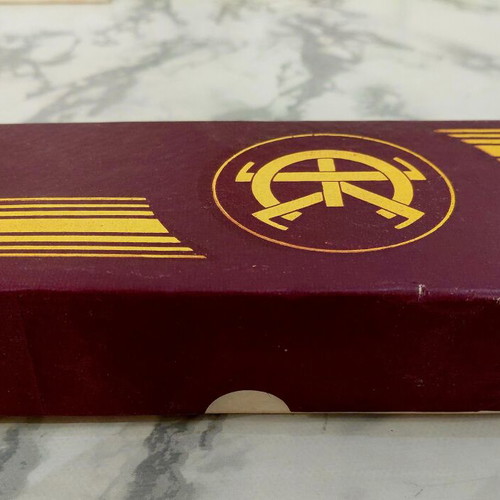 Vintage children's sock paper box used, 1960s