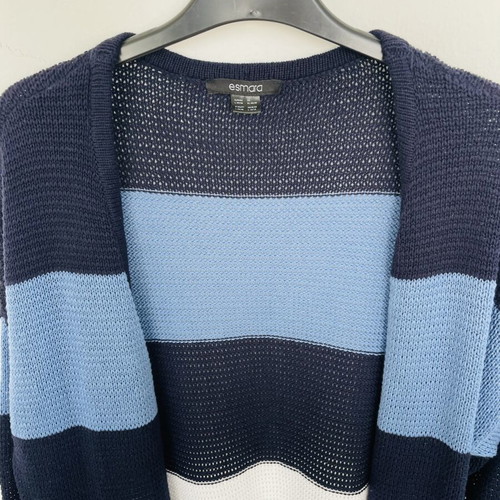 Esmara cardigan like new, size L/XL, navy blue and white