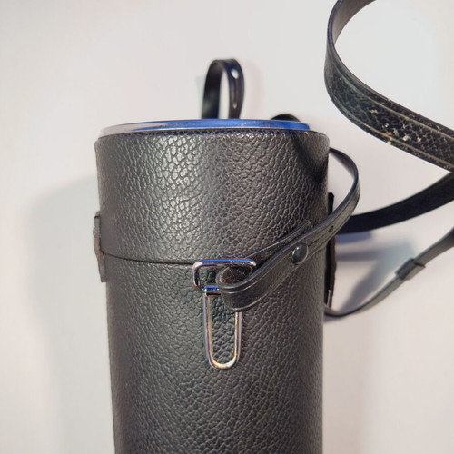 Vintage leather camera lens case like new Made in Japan