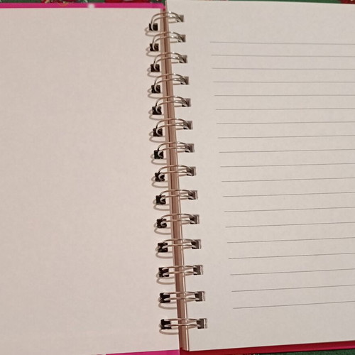 Fairy Notebook Spiral with 80 Recycled Sheets, New, Fuchsia