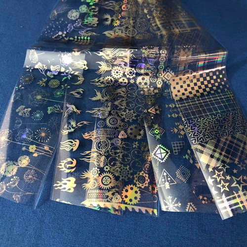 Aurora Glass holographic nail stickers pack of 5 new