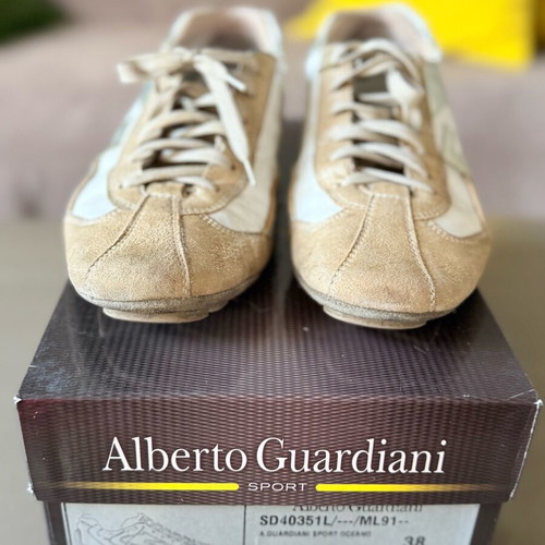 Alberto Guardiani sneakers athletic like new, size 38, gold and silver