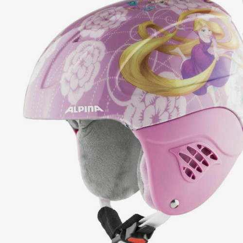 Alpina Carat Set Disney kids ski and snowboard helmet Rapunzel like new with goggles