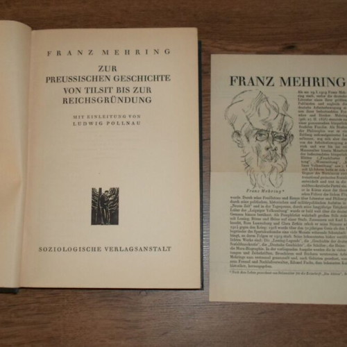 Franz Mehring Zur Preussischen Geschichte book