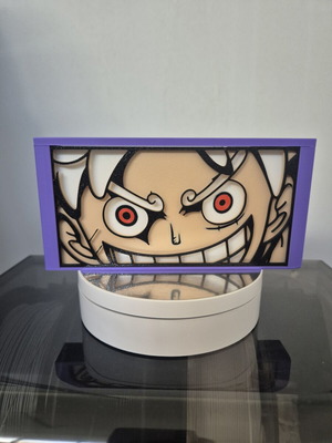One Piece Monkey D. Luffy Gear 5 3D принтиран декоративен панел