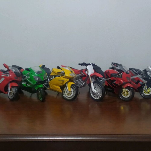 Collection of collectible motorcycles like new