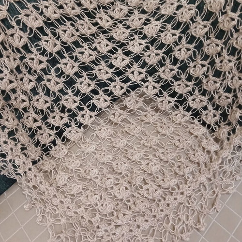 Handmade scarf with Alize Agora Gold Simli yarn
