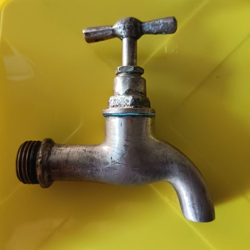 Collectible brass water taps used, set of 5 pieces