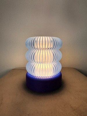 Blue lamp made to order with USB cable