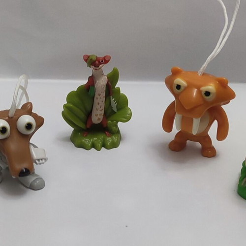 Kinder figures used, 4 pieces, Ice Age theme