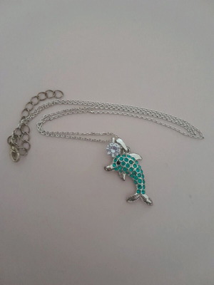 Necklace used with dolphin design