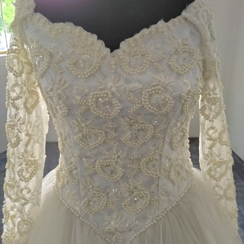 Vintage wedding dress like new, white, size 36