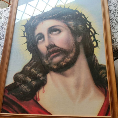 Christ image like new, size 56x76