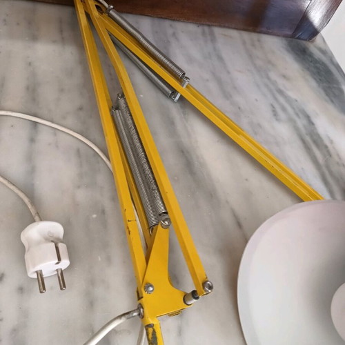 Desk lamp used, old, authentic