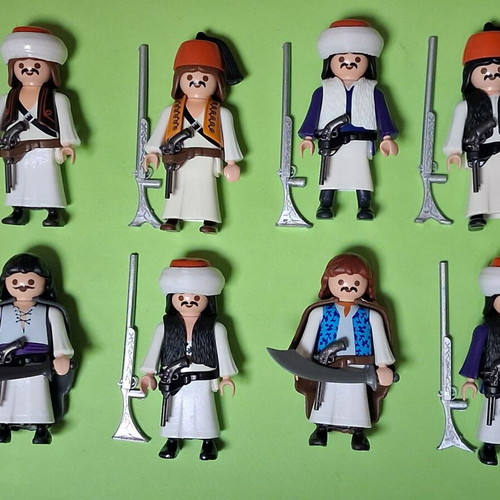 Playmobil Greek Revolution Fighters custom, like new