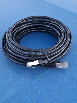 Καλώδιο δικτύου Ethernet Cat.5e U/UTP 10 μέτρα με βύσματα RJ45, μαύρο