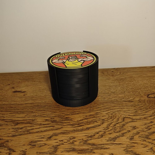 3D print coasters with WWF and WWE wrestlers theme from 90s, 11 pieces like new