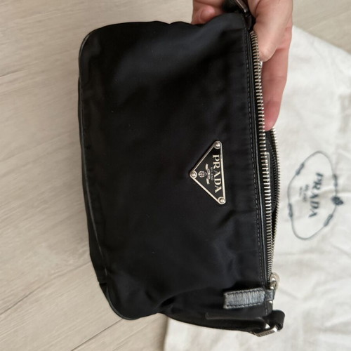 Prada vintage nylon shoulder bag, black