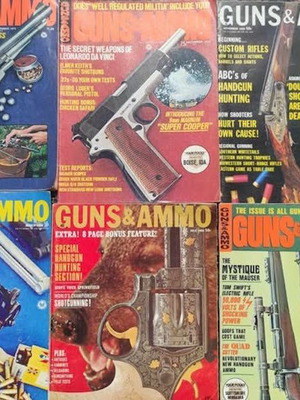 Guns & Ammo magazines like new, set of 46, English