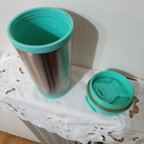 Coffee thermos used 300ml with snap-on lid