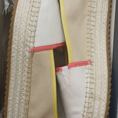 Tommy Jeans Platform Espadrille Shoes Size 41 New White Beige