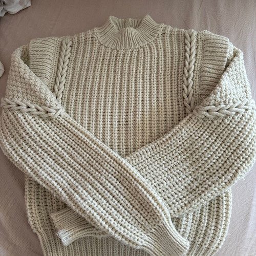 Bershka sweater new, ecru, size M