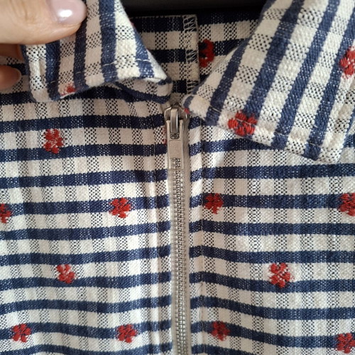 Figaro jacket XS-S like new, white and blue