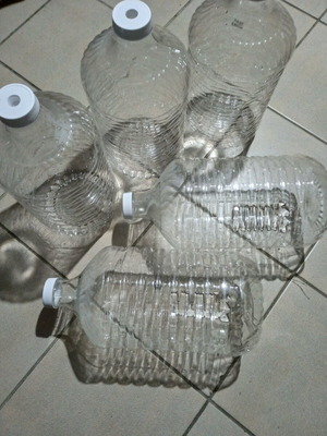 Water bottles used 10 liters, pack of 10