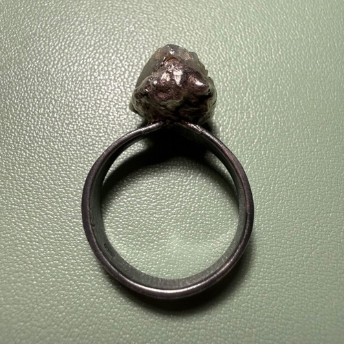 Handmade silver 925 ring with aquamarine used
