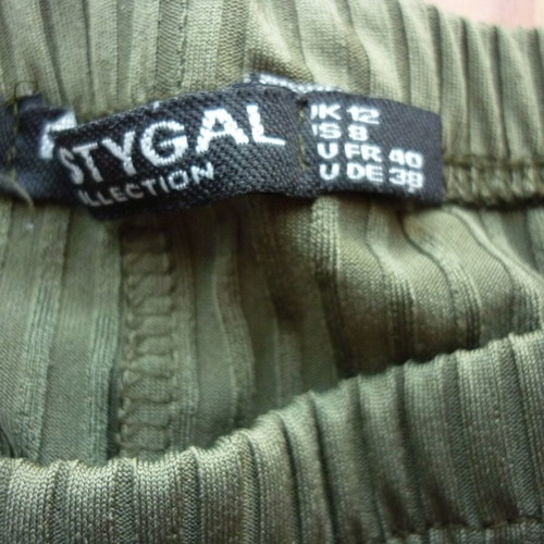 Nasty Gal Casual Pants used, khaki green, size M