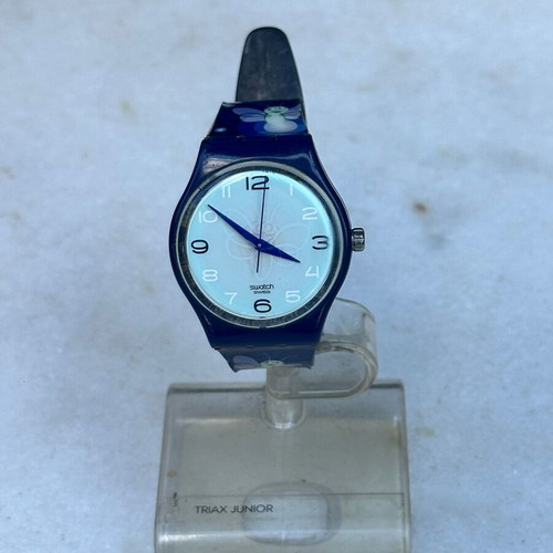 Swatch Fly By Night Loomi GN911 blue watch used, functional