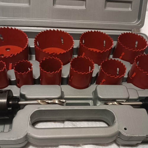 Bi-Metal Hole Saw Set 14 Pieces BI-METAL HSS YU-9366-11 New